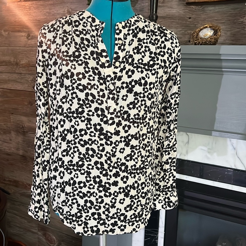 LOFT Floral Print Blouse